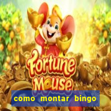 como montar bingo brinquedos toia